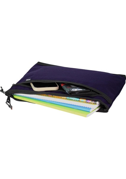 Mor Kadın A4 Zip Folder Iki Bölmeli Dosya ve Evrak Çantası