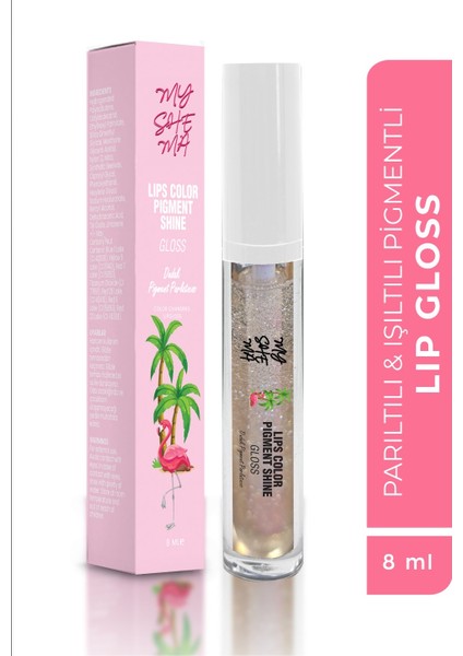Shine Lip Gloss Dudak Pigment-Parlak Dudaklar 8 ml