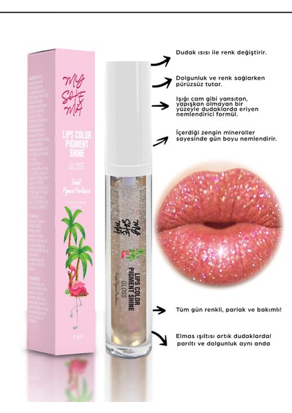 Shine Lip Gloss Dudak Pigment-Parlak Dudaklar 8 ml