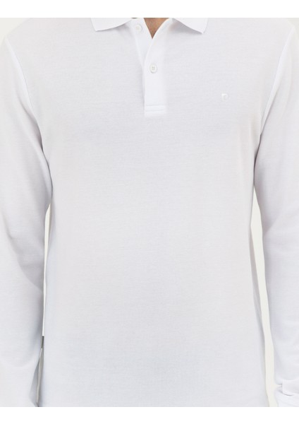 Erkek Beyaz Slim Fit Basic Sweatshirt 50294438-VR013