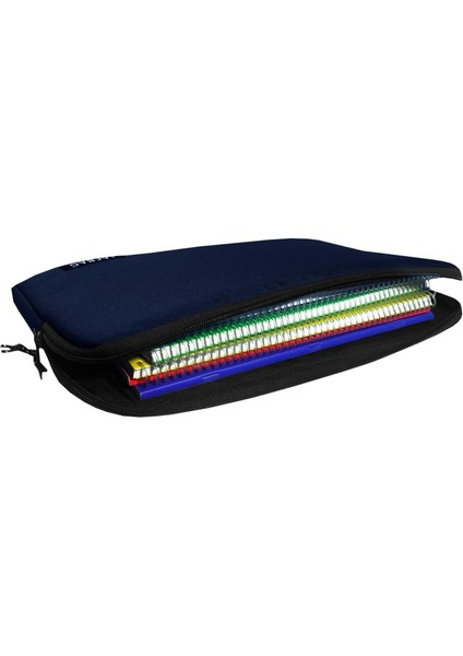Lacivert A4 Evrak Notebook ve Tablet Taşıma Çantası/kılıfı