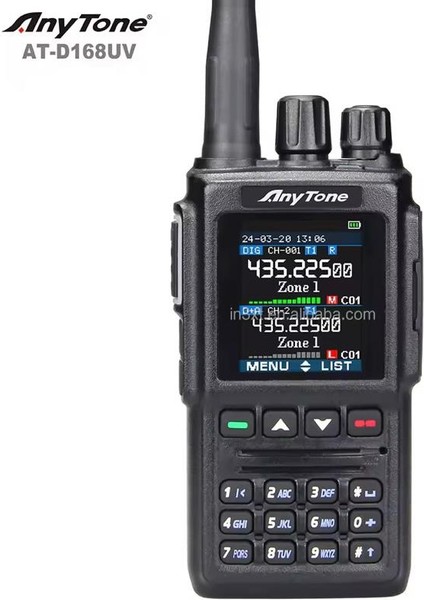 AT-D168UV Dmr Dual Band AT-168UV Dijital Dmr ve Analog Iki Yönlü Telsiz