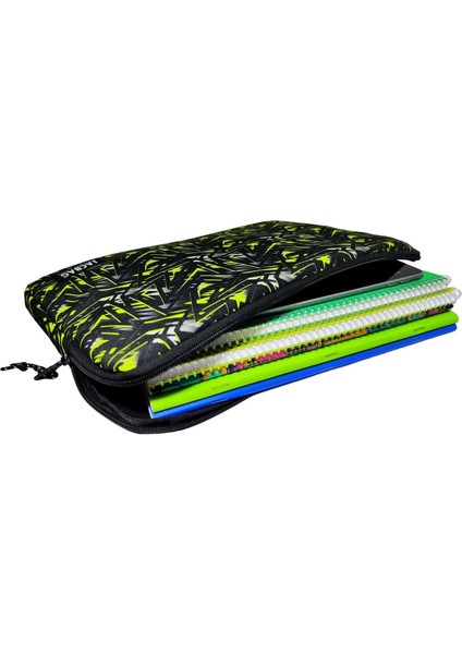 Sarı Geometrik A4 Evrak Notebook ve Tablet Taşıma Çantası/kılıfı