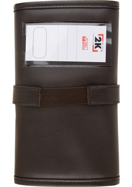 Rulo Kalemlik,Sanatsal Kalemlik,Dereceli Kalem ve Teknik Çizim Çantası,Vegan Deri,24'lü,Çıtçıtlı,Açık 21*58 cm.,Kahverengi fiyatları