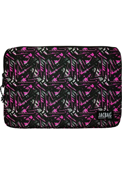 Pembe Geometrik A4 Evrak Notebook ve Tablet Taşıma Çantası/kılıfı