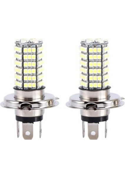 Spibicyy 1 Adet H4 LED Ampul Araba Sis Farları 3528 120SMD LED Sis Lambası Motosiklet Farı Arka Lambası 12V (Yurt Dışından)