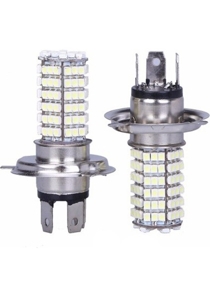 Spibicyy 1 Adet H4 LED Ampul Araba Sis Farları 3528 120SMD LED Sis Lambası Motosiklet Farı Arka Lambası 12V (Yurt Dışından)