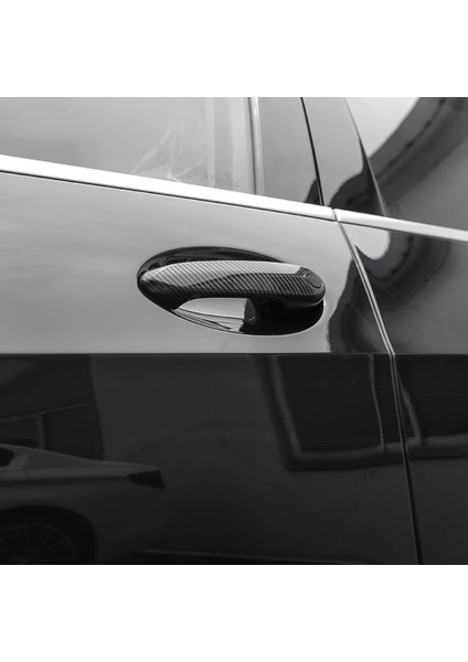 Karbon Fiber Dış Dış Kapı Kulp Kılıfı Trim-Bmw 3 5 6 Serisi G20 G30 G31 G32 G01 G02 G05 G06 X3 X4 X5 X6 X7 (Yurt Dışından)