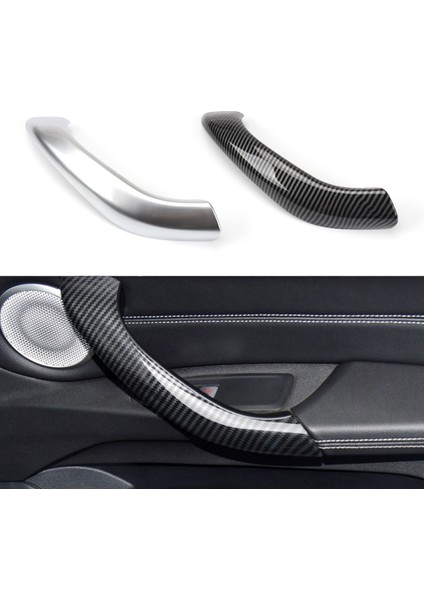Karbon Fiber Araba Iç Kapı Çekme Kulp Kılıfı Trim Değiştirme-Bmw X1 X2 F48 F49 F39 2017-2022 (Yurt Dışından)