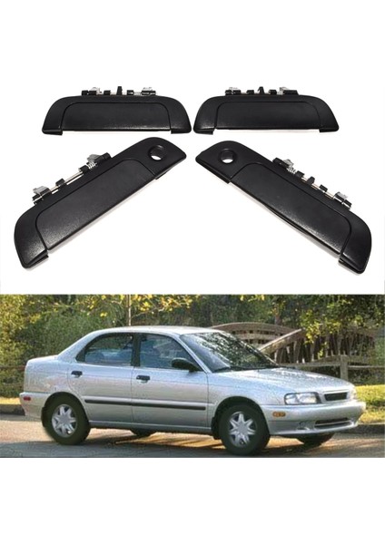 Suzuki Baleno 82820-60G00,82810-60G00,82830-60G00,82840-60G00 Için Yeni 4 Adet Arka Ön Sağ Sol Dış Kapı Kolları Seti (Yurt Dışından)
