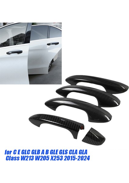 Adet Dış Kapı Kulp Kılıfı Trim Etiket Mercedes Benz Ce Glc Glb Ab Gle Gls Cla Gla Sınıfı W213 W205 X253 15-24 A (Yurt Dışından)