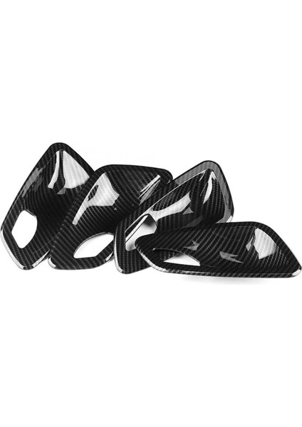 Araba Karbon Fiber Doku Iç Kapı Kolu Kase Trim Kapağı Bmw E90 3 Serisi 2005-2012 (Yurt Dışından)