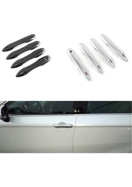 4 Adet Karbon Fiber Araba Kapı Kolu Kılıfı Subaru Solterra Için Toyota BZ4X 2022 2023 Araba Kolu Kılıfı (Yurt Dışından) modelleri