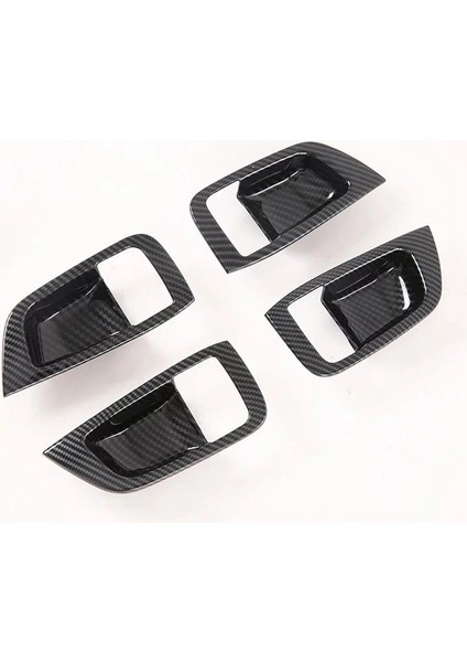 Mitsubishi Pajero Sport 2020 Için 4 Adet Karbon Fiber Abs Araba Kapı Kolu Kase Koruyucu Kapak Trim Profiller Araba Styling (Yurt Dışından) fiyatları
