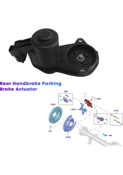 926-620 FL3Z-2B712-A Ford F150 2015-2021 Hafif Hizmet Için Arka Park Freni Aktüatörü JL3Z-2B712-A El Freni Kaliper Motoru (Yurt Dışından) fırsatları
