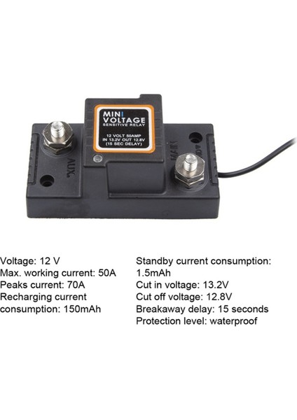 12V Vsr Voltaj Duyarlı Röle Araba Akıllı Çift Akü Kontrol Cihazı Izolatör Araba Akü Rölesi Rv Deniz Kamyonu Için (Yurt Dışından) fiyatları