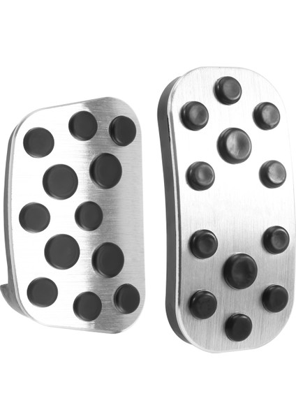 Araba Ayak Pedalı Pedleri Kapak Toyota Voxy 90 Serisi 2022 Aksesuarları Hızlandırıcı Gaz Fren Pedalları Kapak Gümüş (Yurt Dışından) modelleri