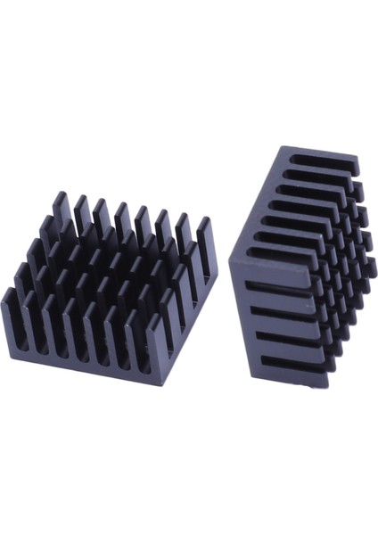 10 Adet Siyah Alüminyum Soğutucu Radyatör Isı Emici Soğutucu 20MM x 20MM x 10MM (Yurt Dışından)