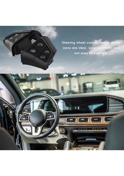Mercedes-Benz W164 W245 W251 GL350 ML350 R280 B180 B200 B300 Direksiyon Simidi Anahtarı Kontrol Düğmeleri 1 Çift Paket (Yurt Dışından)