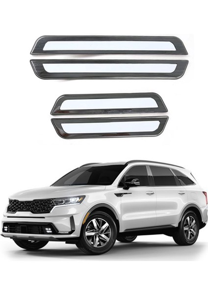 Kia Sorento 2022 Için Araba Iç Eşik Çubuğu Karşılama Pedalı Paslanmaz Çelik Kapı Anti-Adım Koruma Etiket (Yurt Dışından) indirimleri