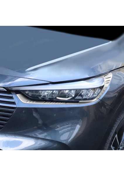 Araba Ön Farlar Kaşları Göz Kapakları Kapak Trim Kirpik Başkanı Işık Lambası Çıkartmalar Honda Hrv Hr-V Vezel 2021-2023 (Yurt Dışından) fırsatları