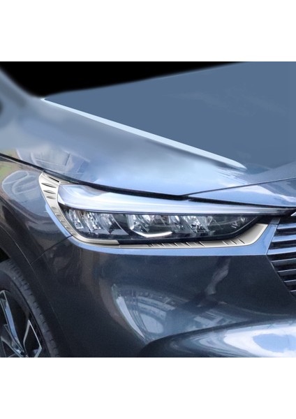 Araba Ön Farlar Kaşları Göz Kapakları Kapak Trim Kirpik Başkanı Işık Lambası Çıkartmalar Honda Hrv Hr-V Vezel 2021-2023 (Yurt Dışından) indirimleri