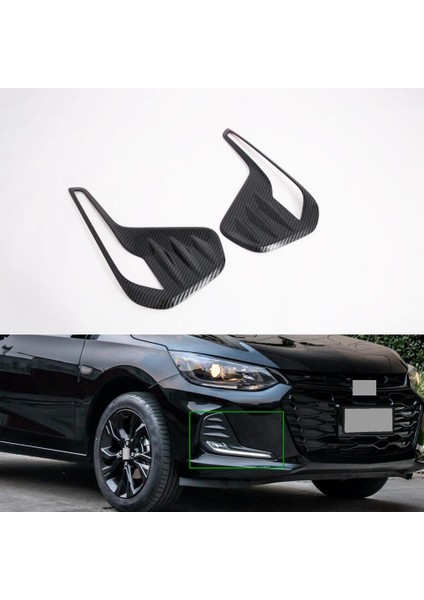 Chevrolet Onıx 2020 2021 2022 Için Ön Sis Farı Lambası Kapağı Döşemesi Dış Aksesuarlar Abs Karbon Fiber (Yurt Dışından) fiyatları