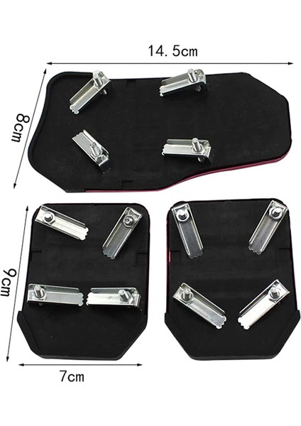 3 Adet Yakıt Gaz Gaz Pedalı Fren Pedalı Debriyaj Koruyucu Örtü Ayak Pedalları Manuel Şanzıman Için Kaymaz Araba Gümüş (Yurt Dışından) modelleri