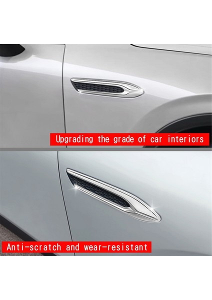 Araba Gümüş Yan Kanat Amblem Kapak Trim Çıkartmalar Araba Dış Şekillendirici Yan Kanat Çamurluk Için Mazda Cx-60 2022+ Rhd (Yurt Dışından)