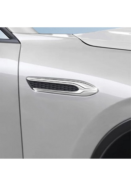 Araba Gümüş Yan Kanat Amblem Kapak Trim Çıkartmalar Araba Dış Şekillendirici Yan Kanat Çamurluk Için Mazda Cx-60 2022+ Rhd (Yurt Dışından)
