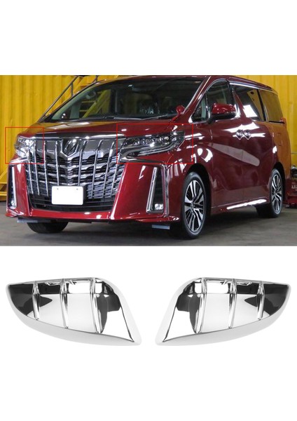 Araba Dikiz Aynası Kapağı Reflektör Kapağı Dekoratif Aksesuarları Toyota Alphard 2016-2019 Için Gümüş (Yurt Dışından) fiyatları