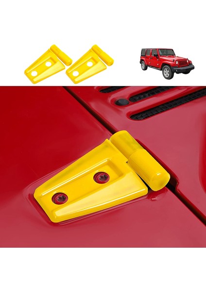 Jeep-Wrangler Jk & Unlimited 2007-2017 Için Kaput Menteşe Kapağı Trim Aksesuarları (Sarı) (Yurt Dışından) modelleri