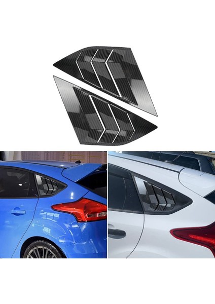 Arka Yan Pencere Panjurları Ford Focus St Rs Mk3 Hatchback 2012-2018 Aksesuarları Hava Firar Kepçe Kapağı, Karbon Fiber (Yurt Dışından) fiyatları