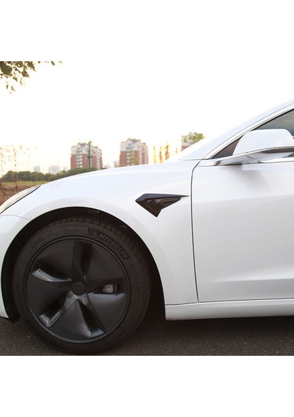 Model 3 Yan Kamera Koruması, Tesla Model 3 2017-2021 Aksesuarları Için Dönüş Sinyali Yan Işaretleyici Kapağı, Mat Siyah (Yurt Dışından)