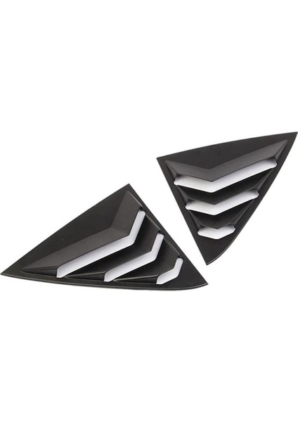 Yan Pencere Panjurları Hava Firar Kepçe Gölgeler Kapak Panjur Abs Chrysler 300C 2015-2022 Aksesuarları Için (Siyah) (Yurt Dışından)