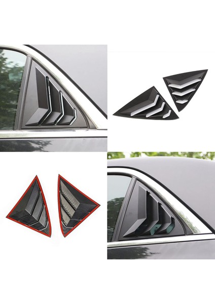 Yan Pencere Panjurları Hava Firar Kepçe Gölgeler Kapak Panjur Abs Chrysler 300C 2015-2022 Aksesuarları Için (Siyah) (Yurt Dışından) fiyatları