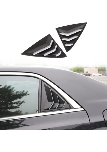 Yan Pencere Panjurları Hava Firar Kepçe Gölgeler Kapak Panjur Abs Chrysler 300C 2015-2022 Aksesuarları Için (Siyah) (Yurt Dışından) fırsatları