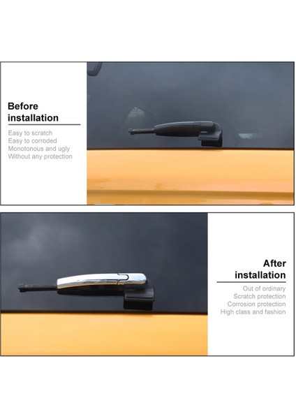 Araba Arka Silecek Dekorasyon Kapak Çıkartmalar Trim Için Ford Bronco Sport 2021 2022 Dış Aksesuarlar, Abs Gümüş (Yurt Dışından) modelleri