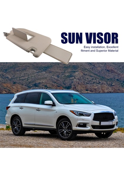 Nissan Pathfinder R52 2013-2018 Infiniti QX60 JX35 2013-2017 Bej Için Sağ Araba Iç Güneşlik (Yurt Dışından) indirimleri