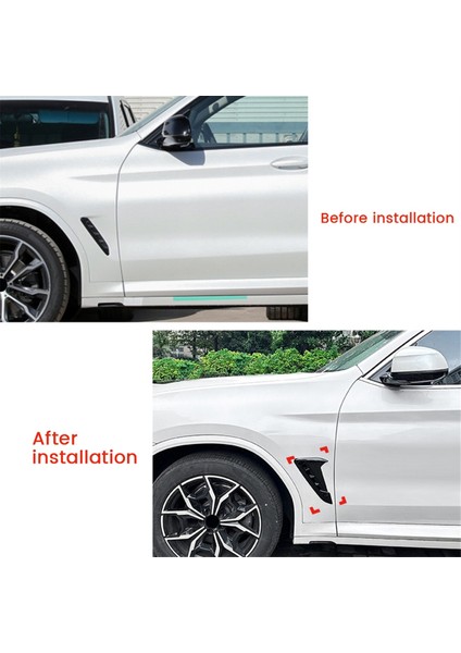 Bmw X3 G01 X4 G02 2018+ Araba Ön Yan Çamurluk Hava Çıkış Kapağı Döşemesi Araba Stil Havalandırma Çamurluğu Parlak Siyah (Yurt Dışından) indirimleri