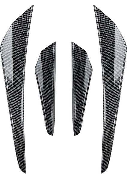 Araba Karbon Fiber Ön Tampon Yan Splitter Spoiler Trim Sis Lambası Canard Vw Golf Mk8 Standart Gtı Rline 2021-2023 (Yurt Dışından)