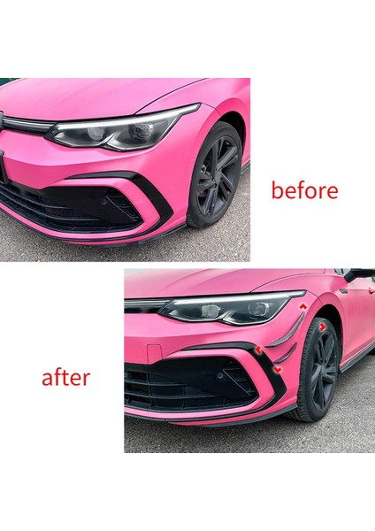 Araba Karbon Fiber Ön Tampon Yan Splitter Spoiler Trim Sis Lambası Canard Vw Golf Mk8 Standart Gtı Rline 2021-2023 (Yurt Dışından) fırsatları