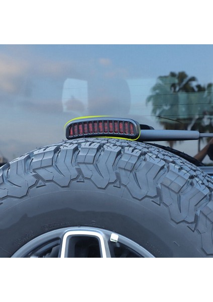 Ford Bronco 2021 2022 Aksesuarları Siyah Için 3rd Üçüncü Yüksek Fren Lambası Lamba Kapağı Trim (Yurt Dışından) modelleri