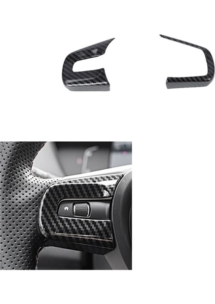 Karbon Fiber Direksiyon Yan Düğme Dekorasyon Trim Dekor Etiket Honda Fıt Jazz 2021 Için (Yurt Dışından) fiyatları