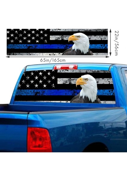 A157 Kamyon Suv Kamyonet 3D Arka Cam Sticker Güneşlik Dekoru Arka Cam Poster 165 x 56CM / 65 x 22 Inç (Yurt Dışından) fırsatları