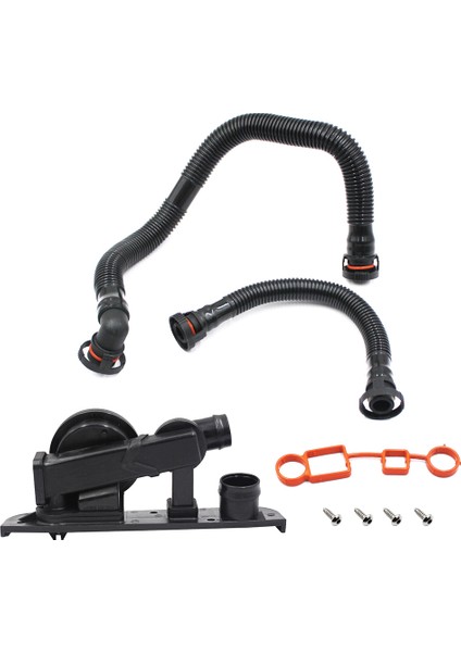 Karter Havalandırma Valfi Pcv ve Hortum Servis Kiti 06F103235 06F103221E Audi A4 Vw Jetta Passat 2.0 T Için (Yurt Dışından)