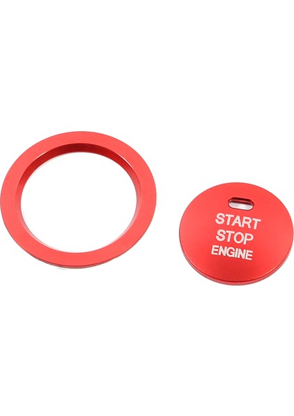 Araba Start Motor Düğmesi Kapağı Stop Anahtarı Kontak Anahtarı Çıkartması Great Wall Cannon Gwm Poer Ute 2021 2022 Kırmızı (Yurt Dışından)