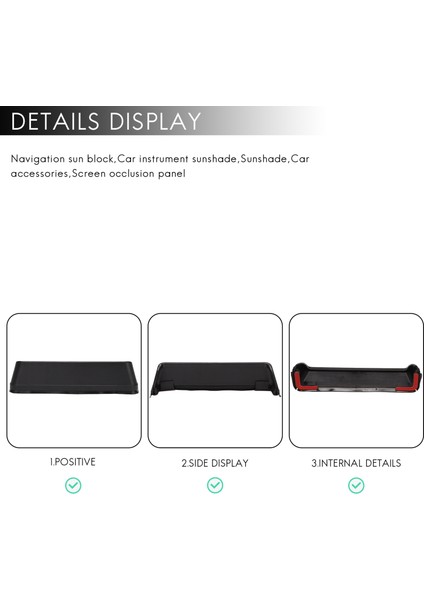 Gps Navigasyon Hood Güneş Gölge Navigator Ekran Blok Maskesi Evrensel Araba Klip Otomobil Parçaları Navigasyon Ses Gölge Bloğu Parlama Önleyici (Yurt Dışından) indirimleri