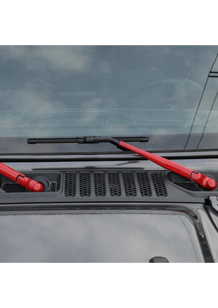 Jeep Wrangler Jl Jt 2018+ Için Ön Cam Sileceği Araba Ön Yağmur Silecek Bıçağı Dekorasyon Kapak Trim Aksesuarları A (Yurt Dışından)