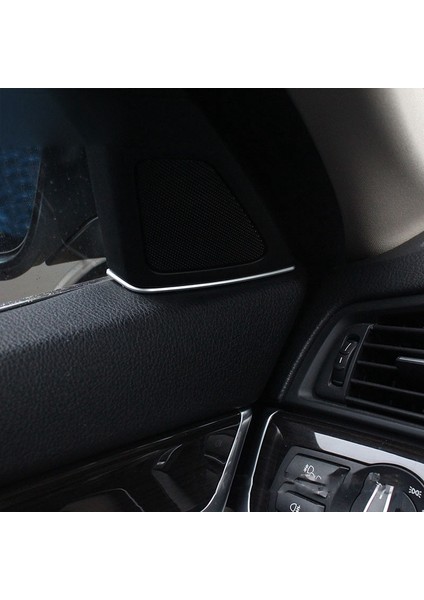 2 Adet Kapı Tweeter Yuvası Fiş Çıkartmalar F10 F11-BMW 5 Serisi 2011-2013 Abs Krom Kapı Hoparlör Çerçevesi (Yurt Dışından)